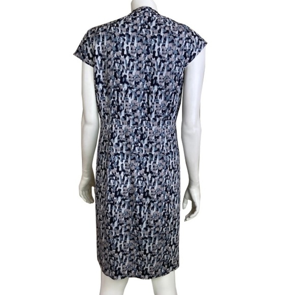 Ann Taylor Organic Print Silk Dress - Picture 3 of 5